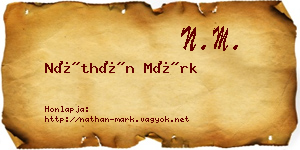 Náthán Márk névjegykártya